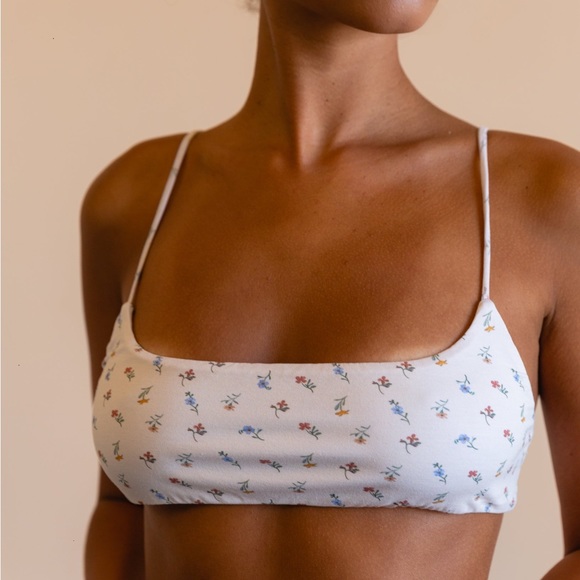 NWT My Mum Made It Bamboo Baby Shorts + Bra Top Set in Fallen Flowers - Picture 4 of 6